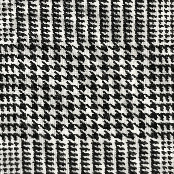 Old Navy Stevie Pull On Pants Women Medium Black White Houndstooth Plaid Stretch - Picture 9 of 12